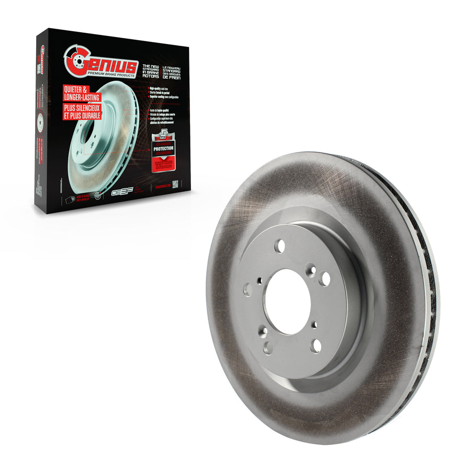 Front Coated Disc Brake Rotor (1 Piece Only) GCR-980738 For Honda Odyssey Acura TL