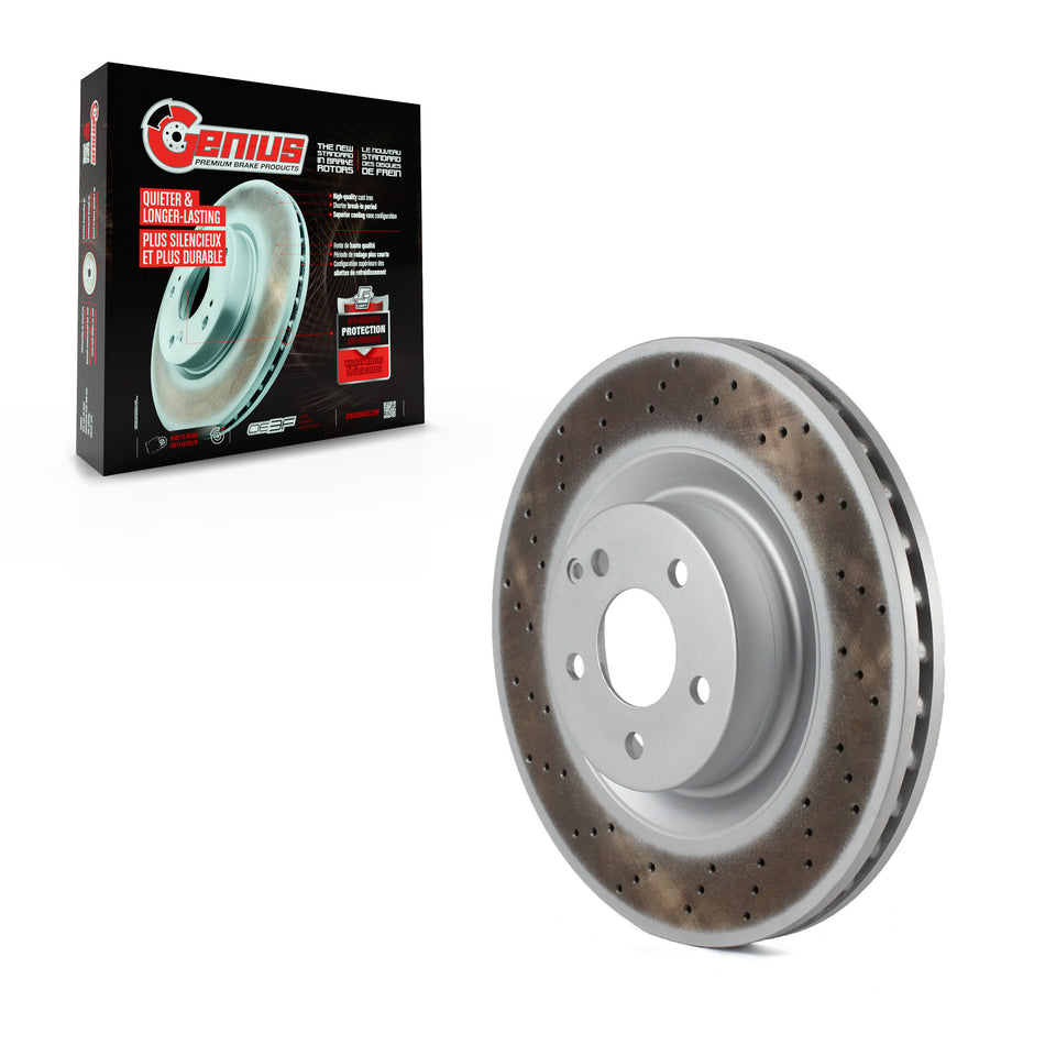 Front Coated Disc Brake Rotor (1 Piece Only) GCR-980743OE For Mercedes-Benz S550 S450 SL550 CL550
