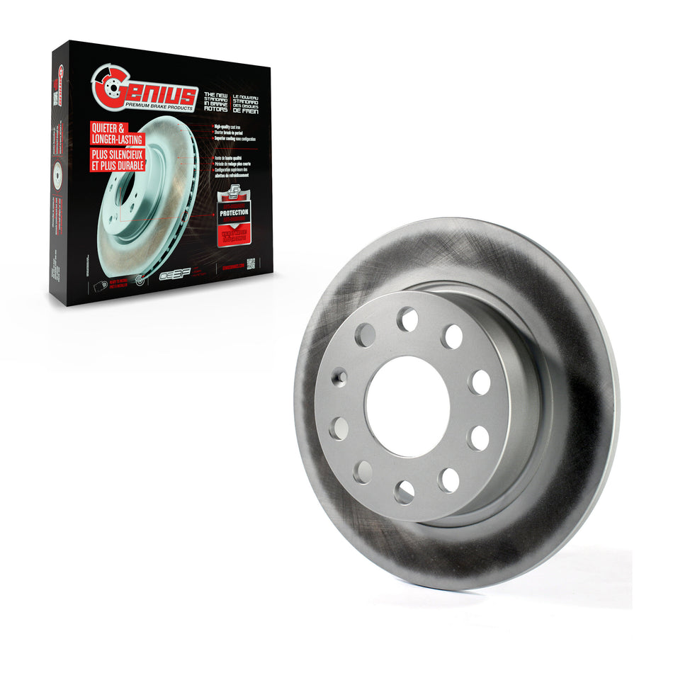 Rear Coated Disc Brake Rotor (1 Piece Only) GCR-980874 For Volkswagen Jetta Beetle Golf Alltrack Eos