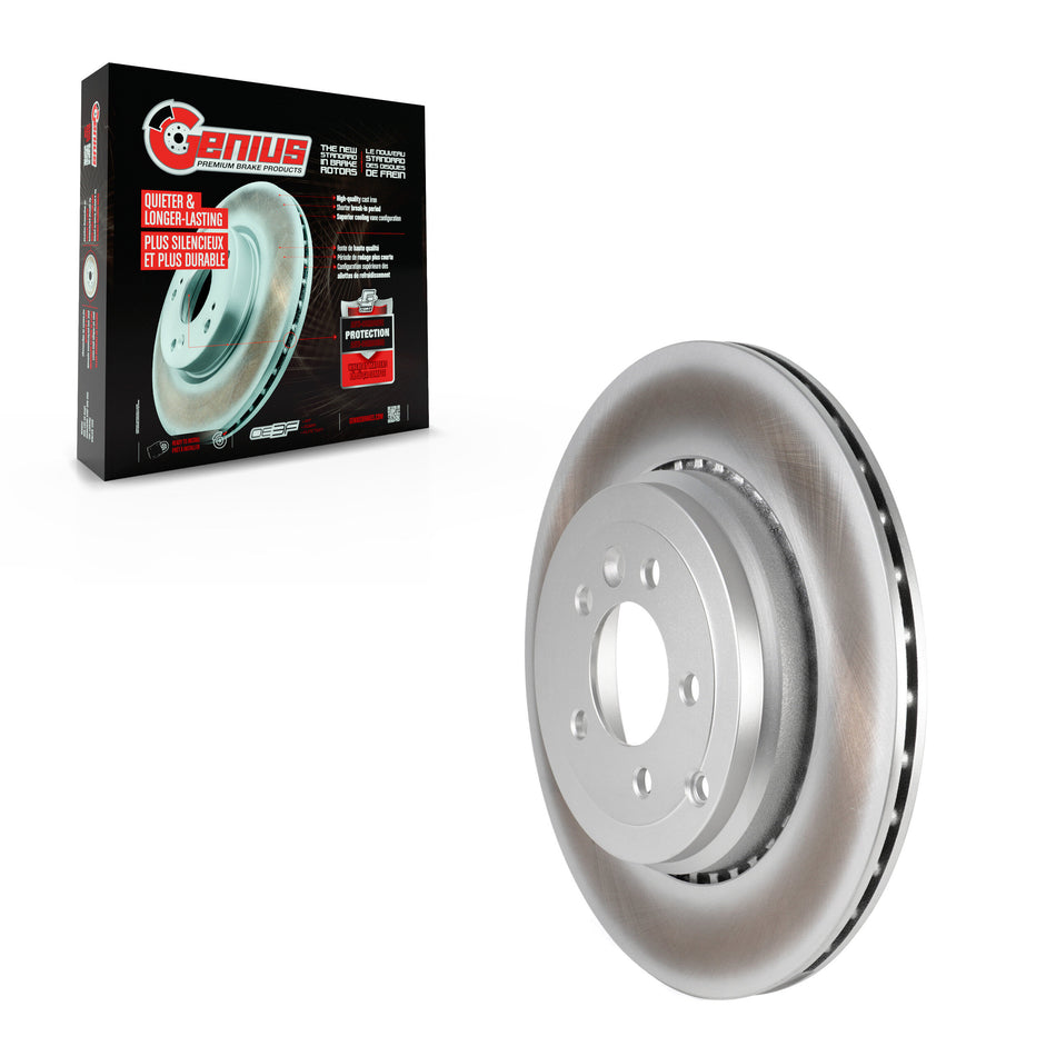 Rear Coated Disc Brake Rotor (1 Piece Only) GCR-980927 For 10-13 Land Rover Range Sport Supercharged
