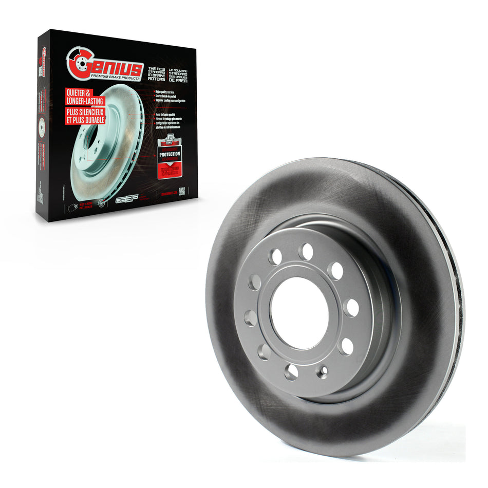 Front Coated Disc Brake Rotor (1 Piece Only) GCR-980929 For Volkswagen Jetta GTI Audi A3 Quattro