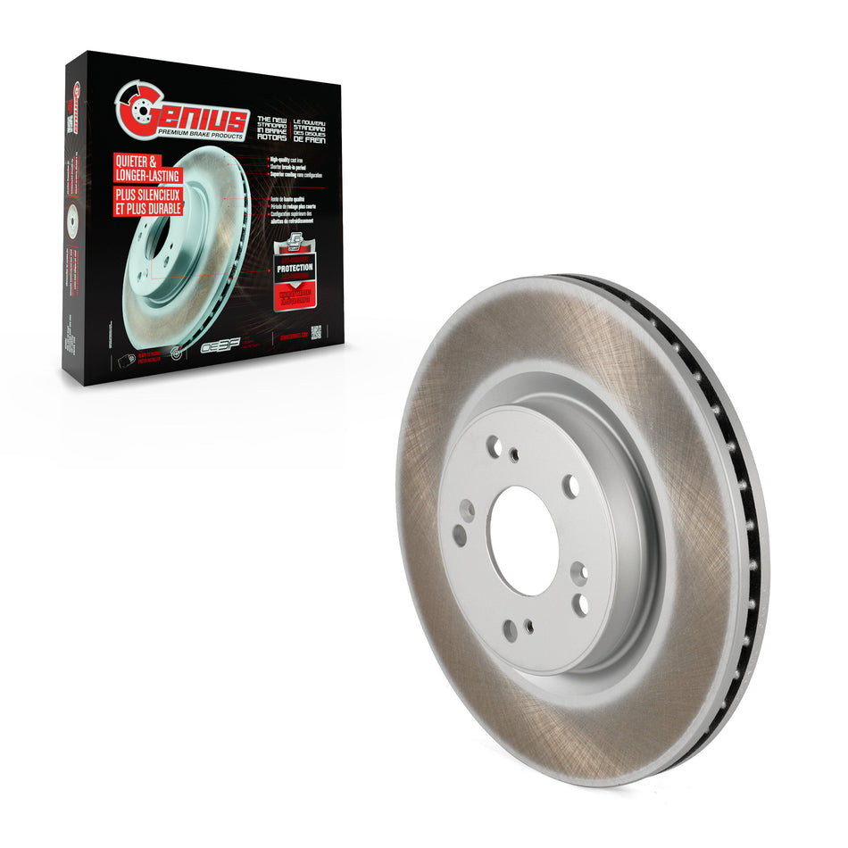 Front Coated Disc Brake Rotor (1 Piece Only) GCR-981040 For 2012-2016 Honda CR-V FWD