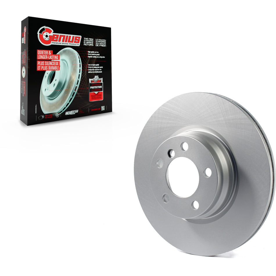 Front Coated Disc Brake Rotor (1 Piece Only) GCR-981066 For BMW 328i xDrive 428i 228i Gran Coupe