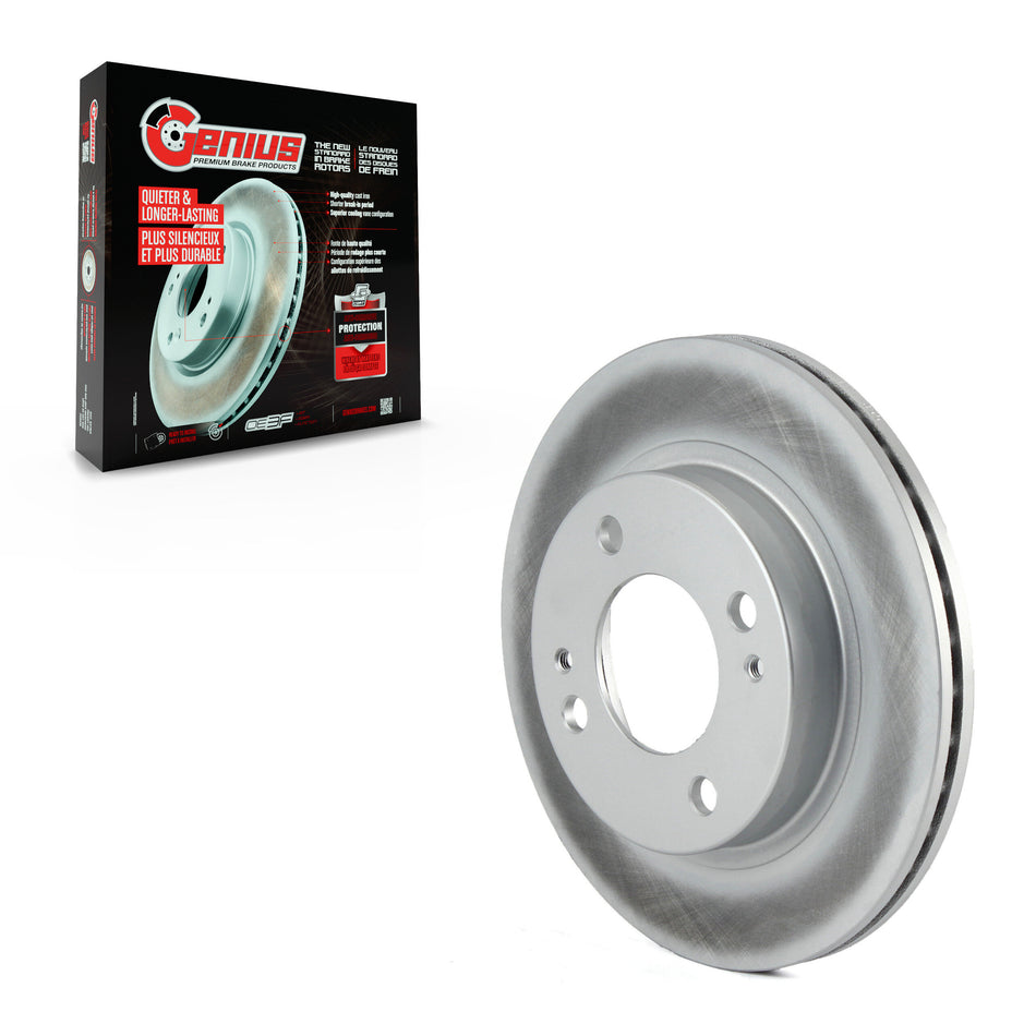 Front Coated Disc Brake Rotor (1 Piece Only) GCR-981067 For 2014-2015 Mitsubishi Mirage