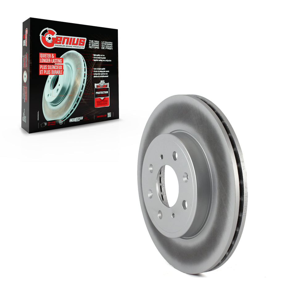 Front Coated Disc Brake Rotor (1 Piece Only) GCR-981199 For 2015-2020 Honda Fit