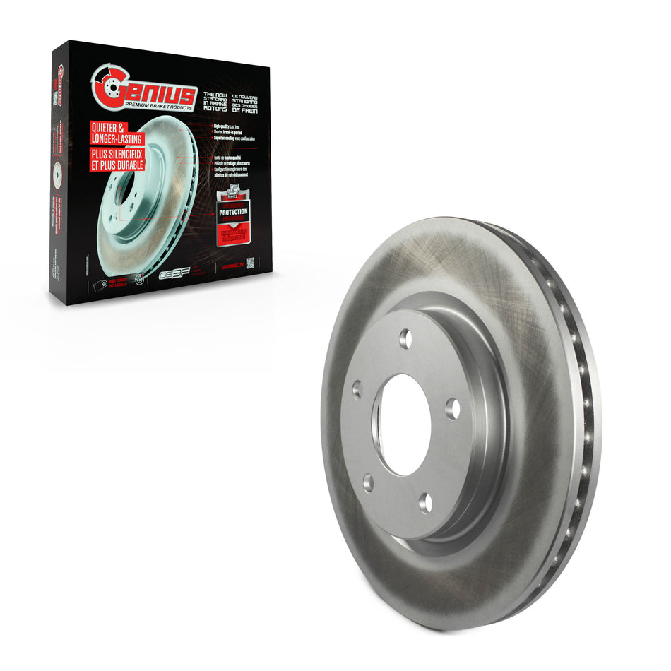 Front Coated Disc Brake Rotor (1 Piece Only) GCR-981470 For Nissan Sentra