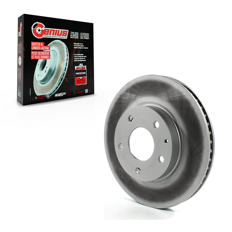Front Coated Disc Brake Rotor (1 Piece Only) GCR-981503 For Mazda 3 CX-3 Sport