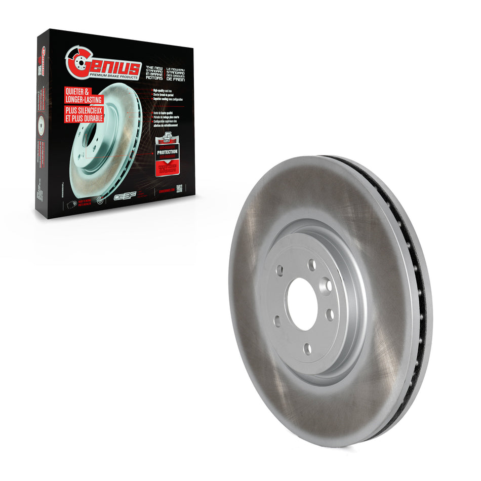 Front Coated Disc Brake Rotor (1 Piece Only) GCR-982010 For Jaguar XE XF