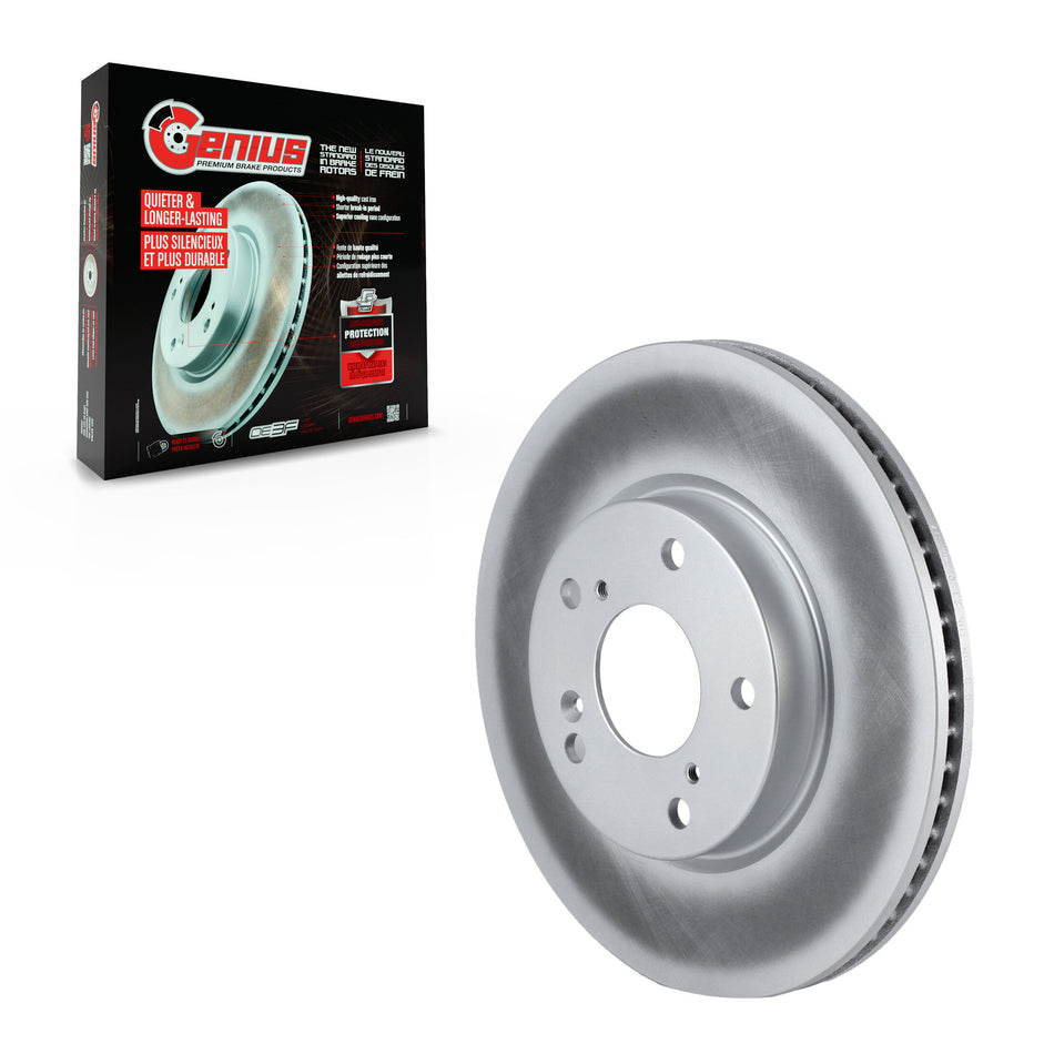 Front Coated Disc Brake Rotor (1 Piece Only) GCR-982053 For Honda Civic Accord Insight