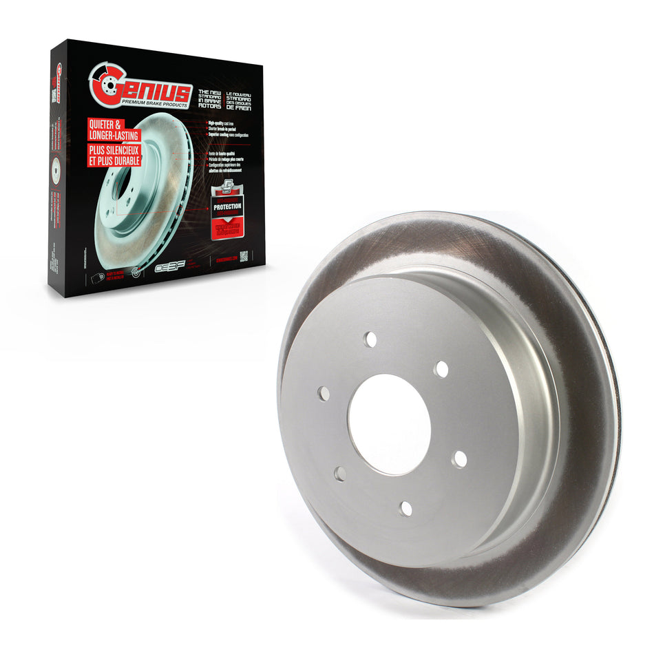 Rear Coated Disc Brake Rotor (1 Piece Only) GCR-982078 For 2017-2024 Nissan TITAN