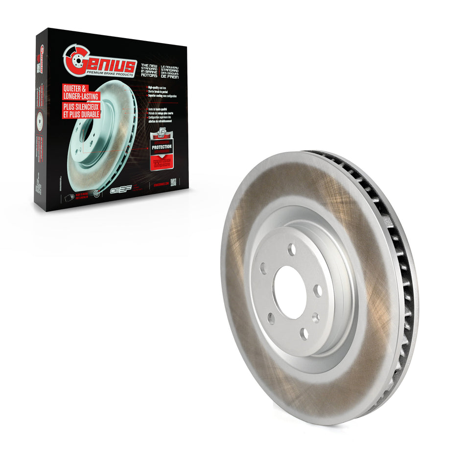 Front Left Coated Disc Brake Rotor (1 Piece Only) GCR-982323 For 2015-2018 Porsche Macan S