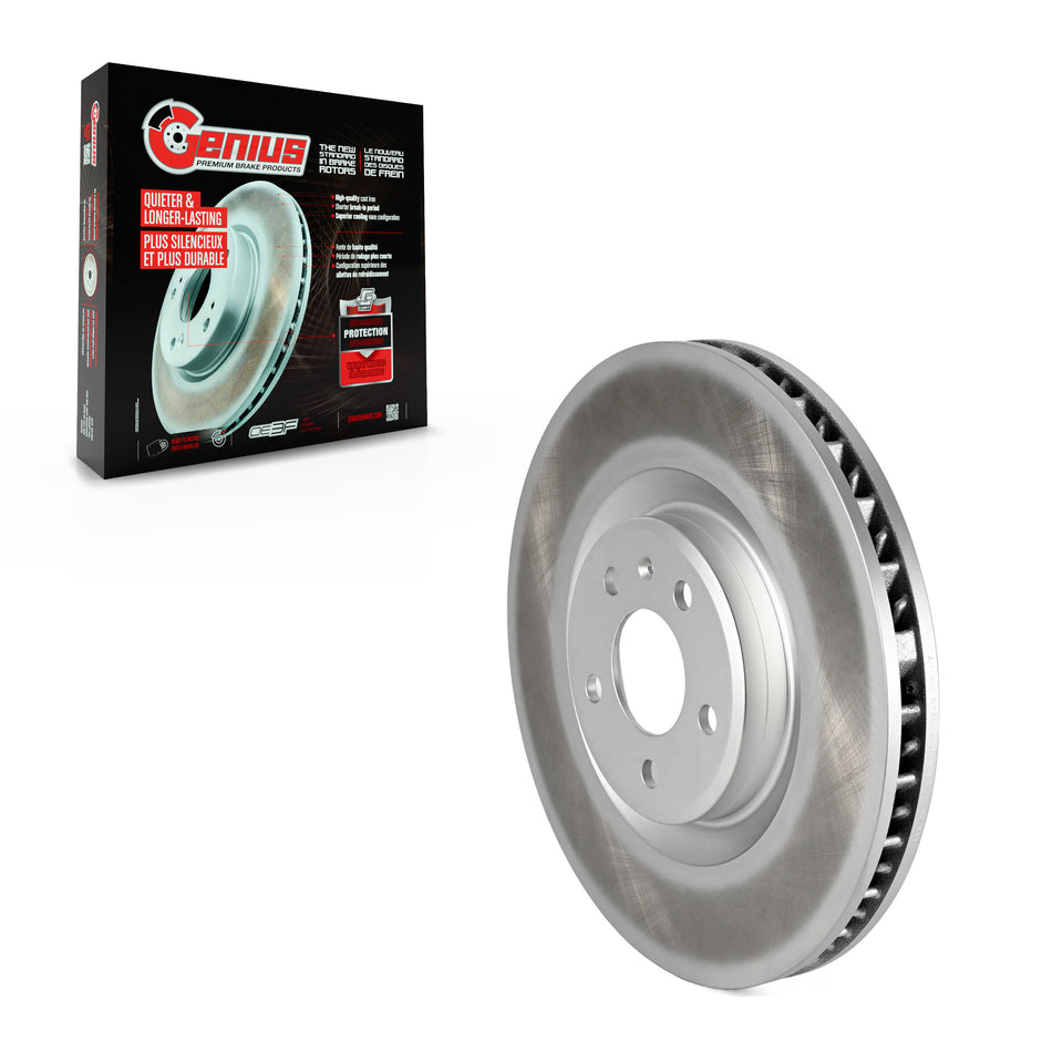 Front Right Coated Disc Brake Rotor (1 Piece Only) GCR-982324 For 2015-2018 Porsche Macan S