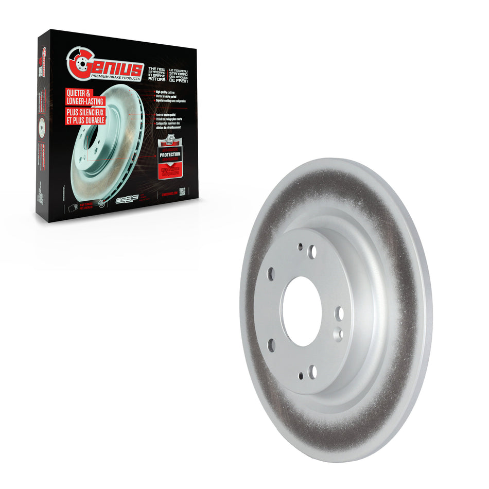 Rear Coated Disc Brake Rotor (1 Piece Only) GCR-982354 For 2017-2020 Honda Civic Si