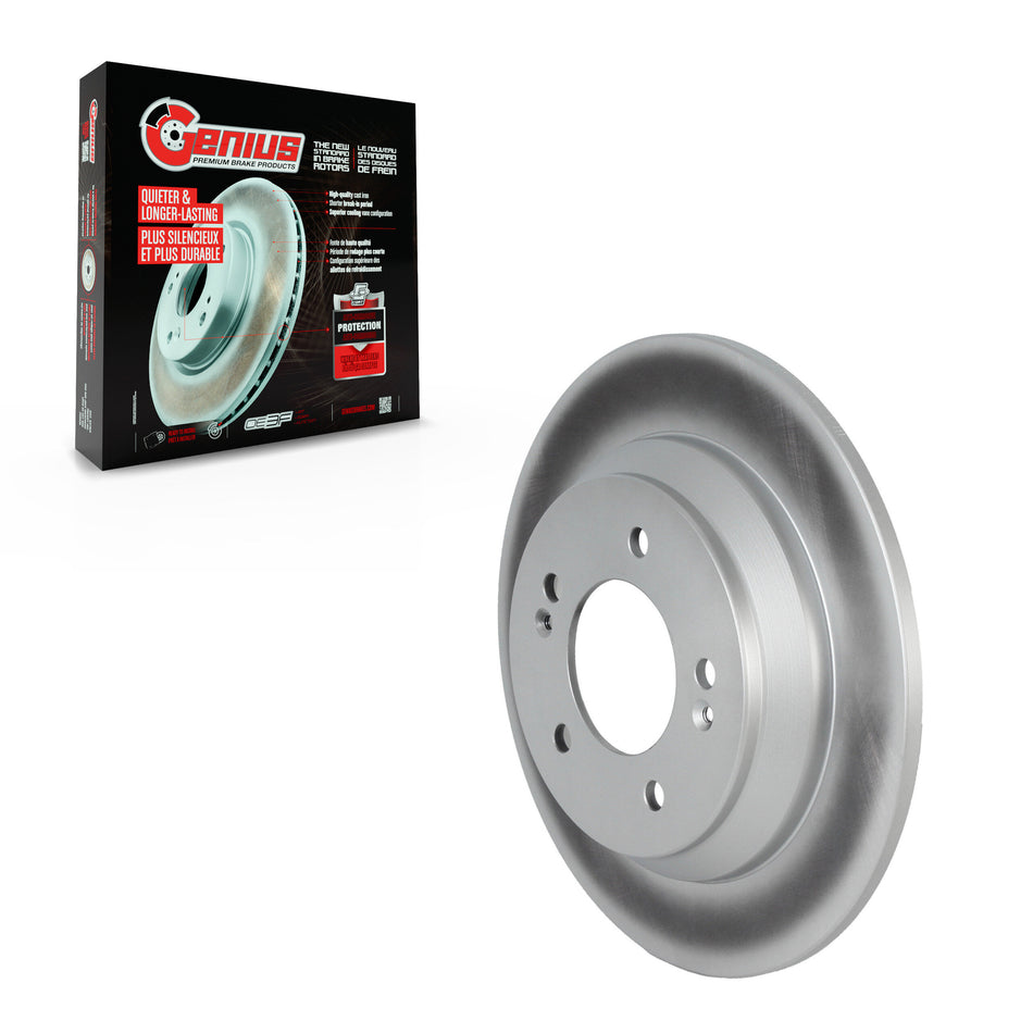 Rear Coated Disc Brake Rotor (1 Piece Only) GCR-982363 For Hyundai Kona Kia Seltos Soul