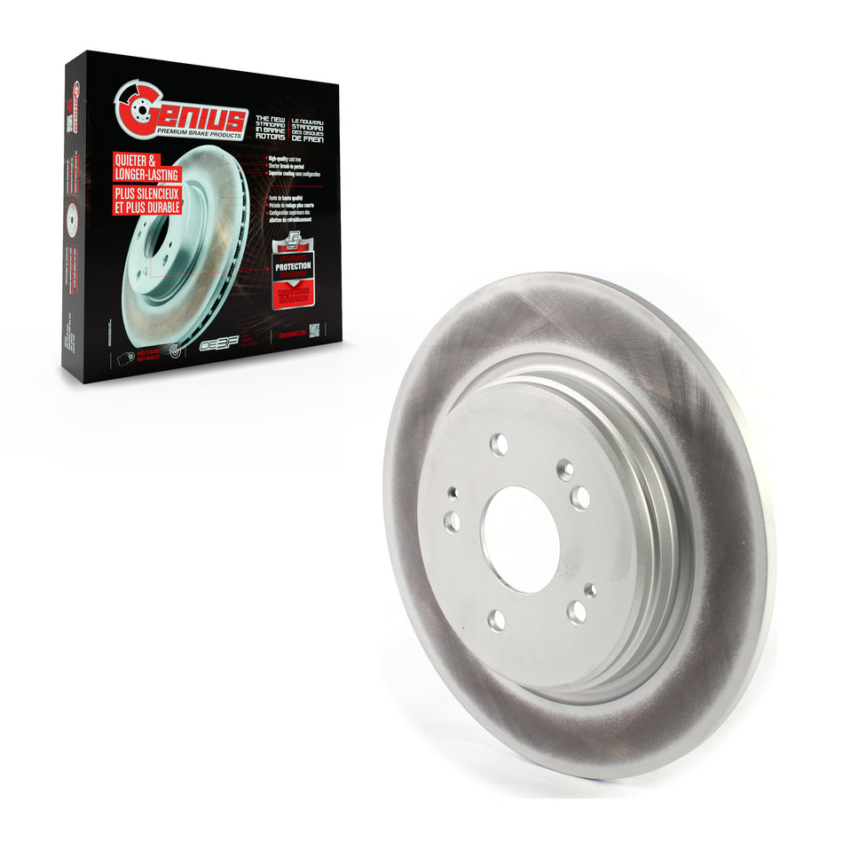 Rear Coated Disc Brake Rotor (1 Piece Only) GCR-982434 For Acura RDX Honda HR-V Clarity