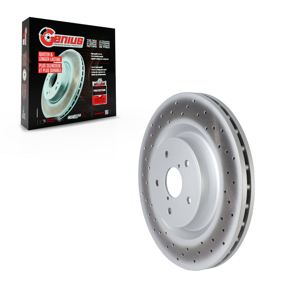 Front Coated Disc Brake Rotor (1 Piece Only) GCR-G8380OE For 2018-2020 Subaru WRX STI
