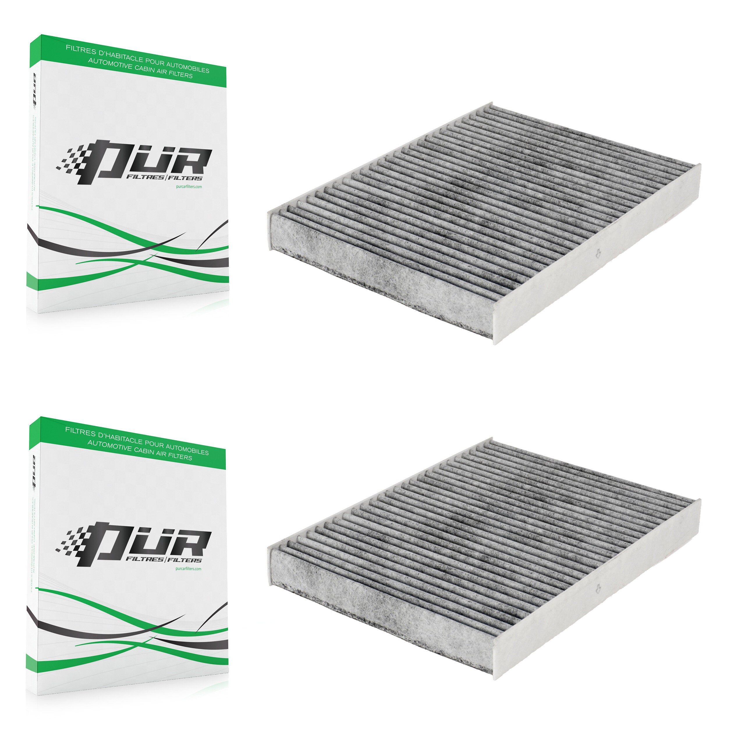 Cabin Air Filter (2 Pack) For Kia Sorento OE Part Number 97134C6900 Carbon or Regular K54-100005