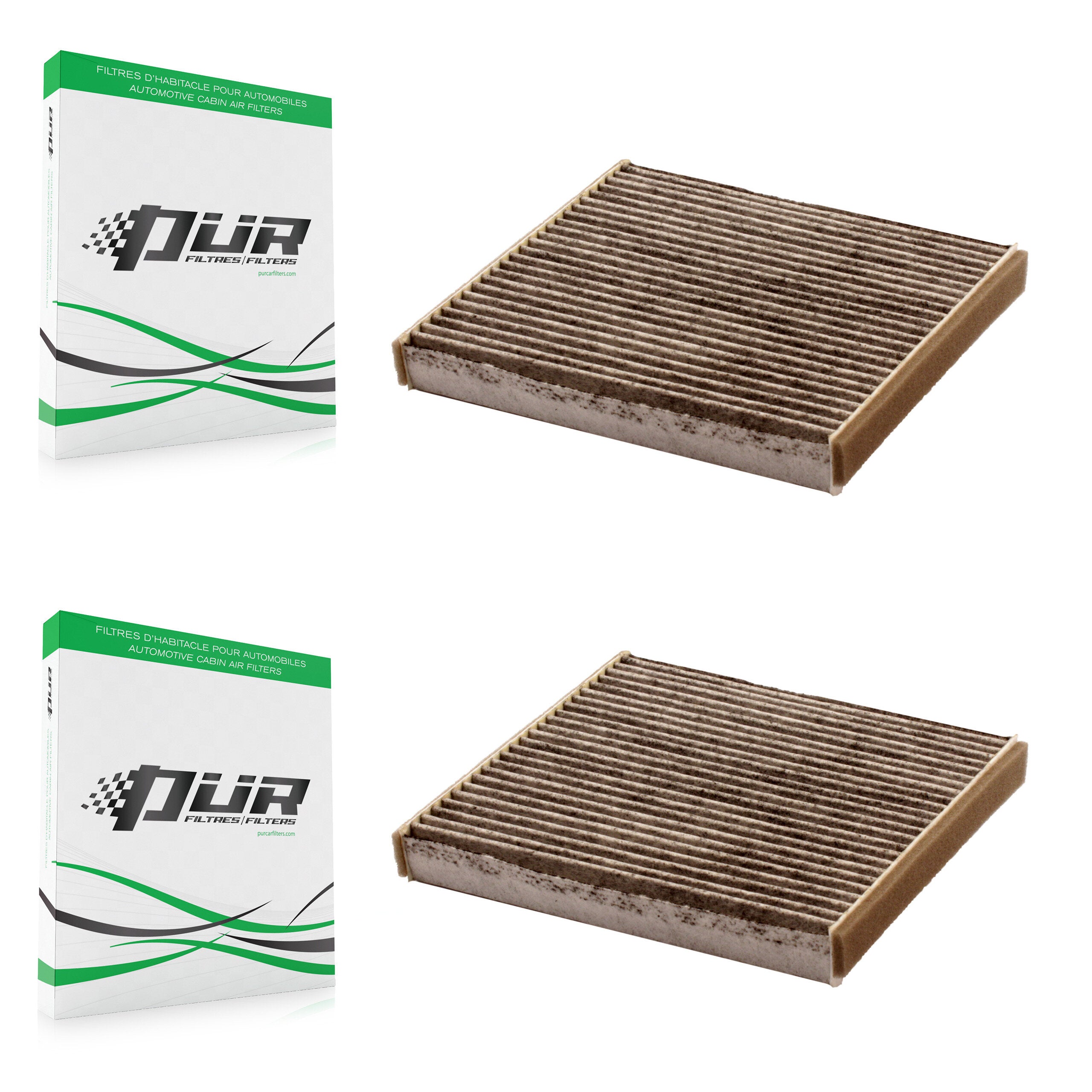 Cabin Air Filter (2 Pack) For Toyota Corolla RAV4 Camry Lexus Yaris Subaru Highlander V C K54-100008
