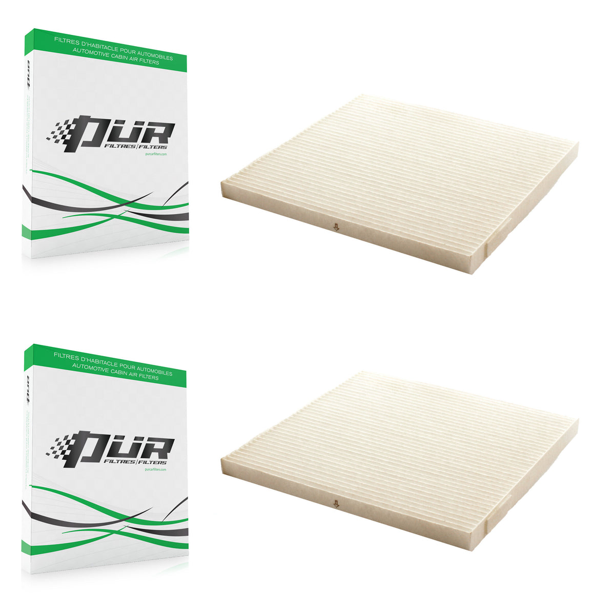 Cabin Air Filter (2 Pack) For Nissan Altima Murano Maxima Quest K54-100019