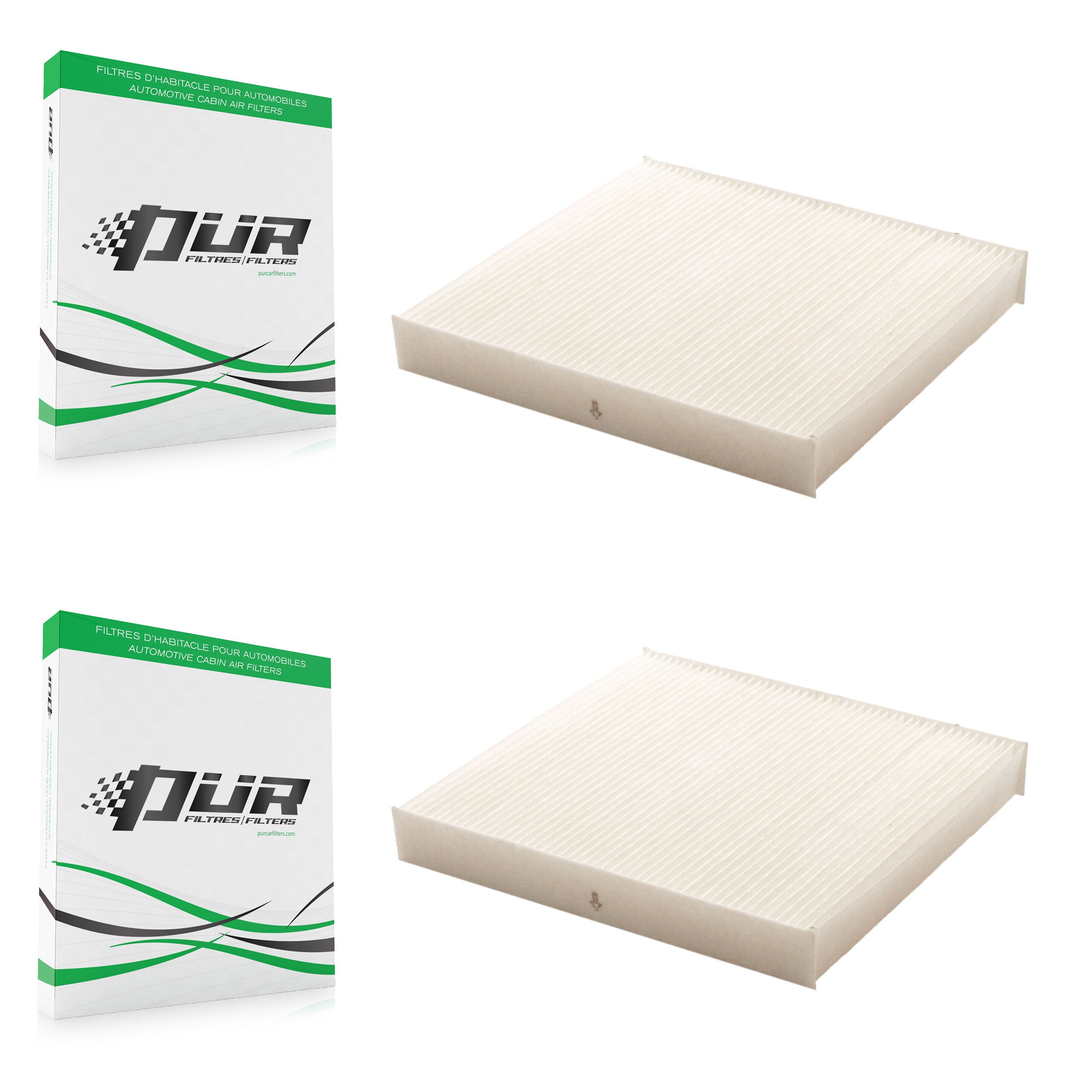 Cabin Air Filter (2 Pack) For Mitsubishi Outlander RVR Lancer Nissan Eclipse Cross PHEV K54-100026