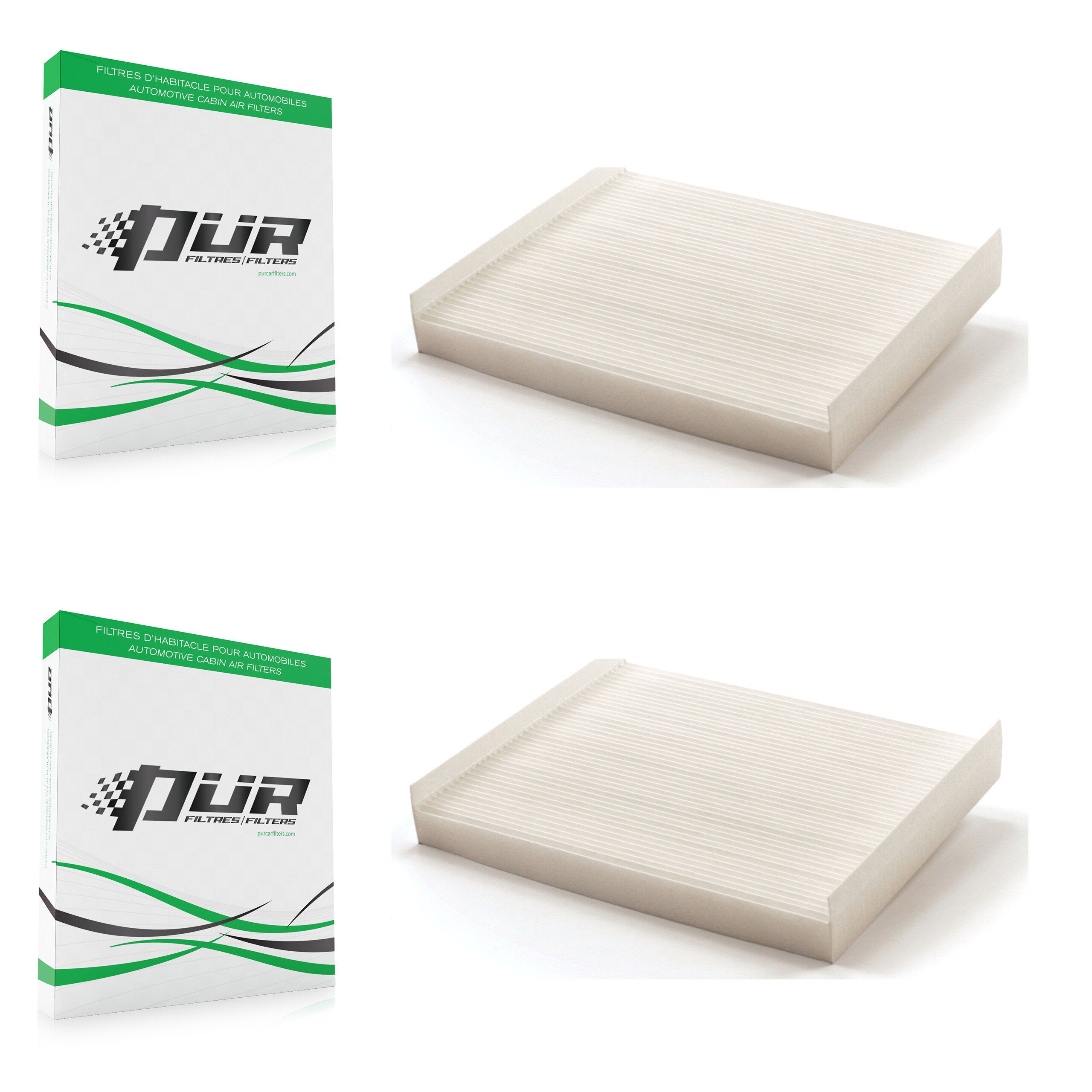 Cabin Air Filter (2 Pack) For Ford Fusion Lincoln MKZ Mercury Milan K54-100028