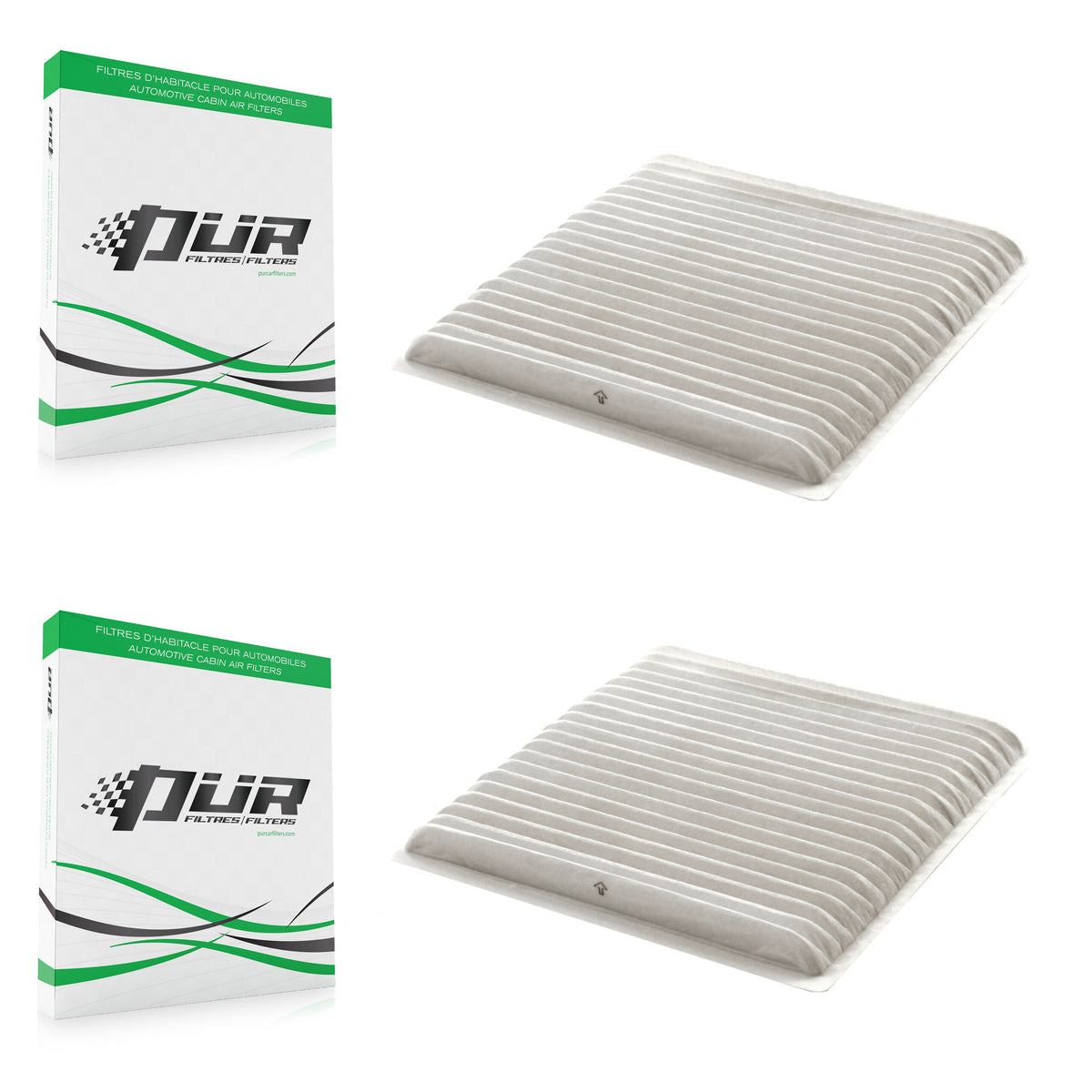 Cabin Air Filter (2 Pack) For Toyota Sienna Subaru 4Runner FJ Cruiser Prius Outback Mazda K54-100047