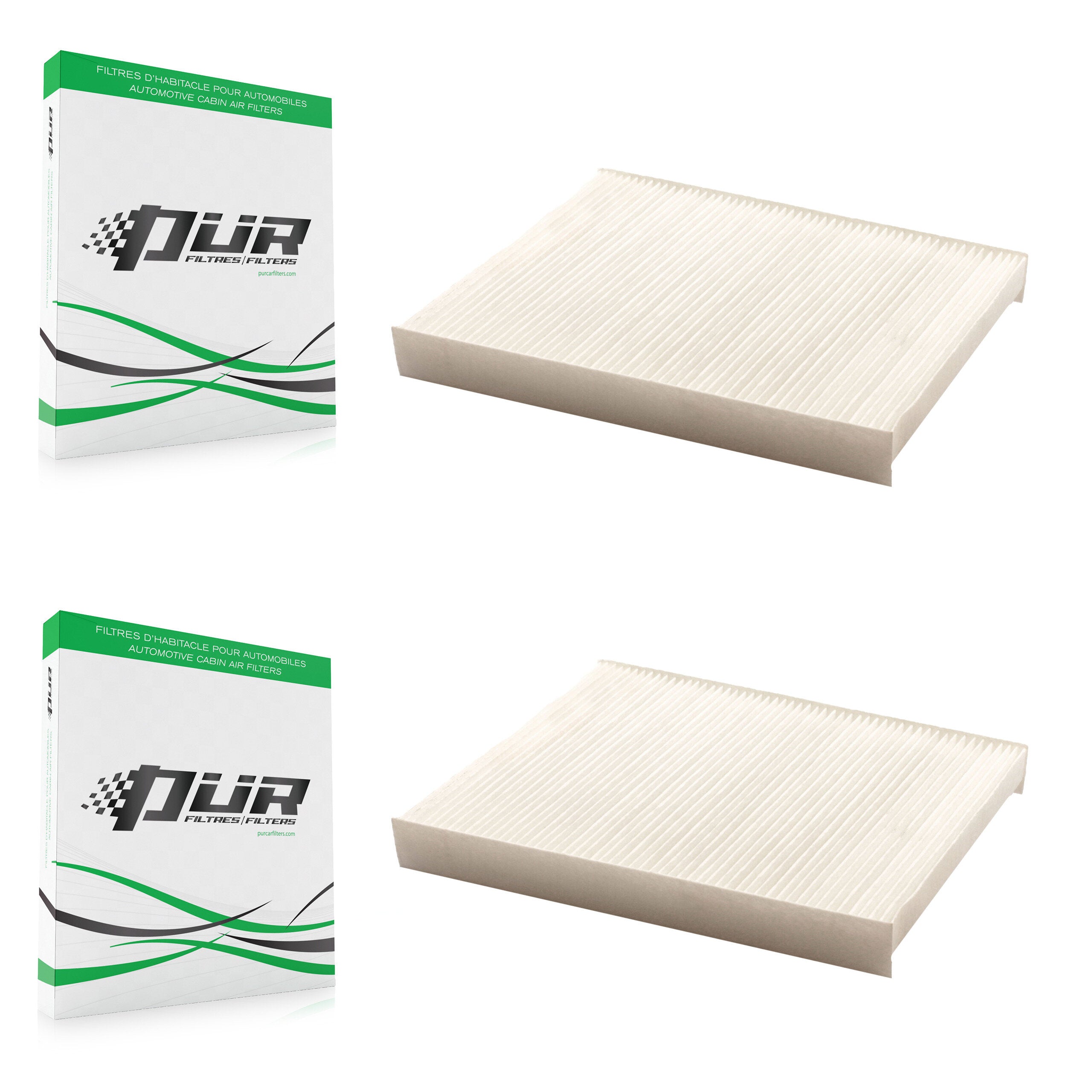 Cabin Air Filter (2 Pack) For Kia Sorento Hyundai Santa Fe K54-100057