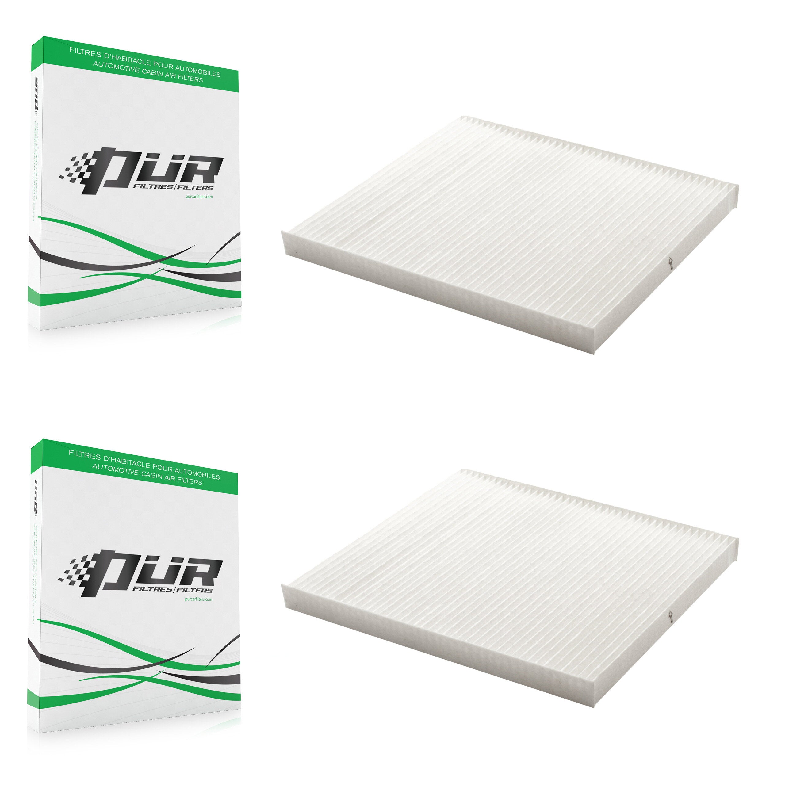 Cabin Air Filter (2 Pack) For Hyundai Santa Fe Sport Chevrolet Equinox GMC Terrain Sonata K54-100059