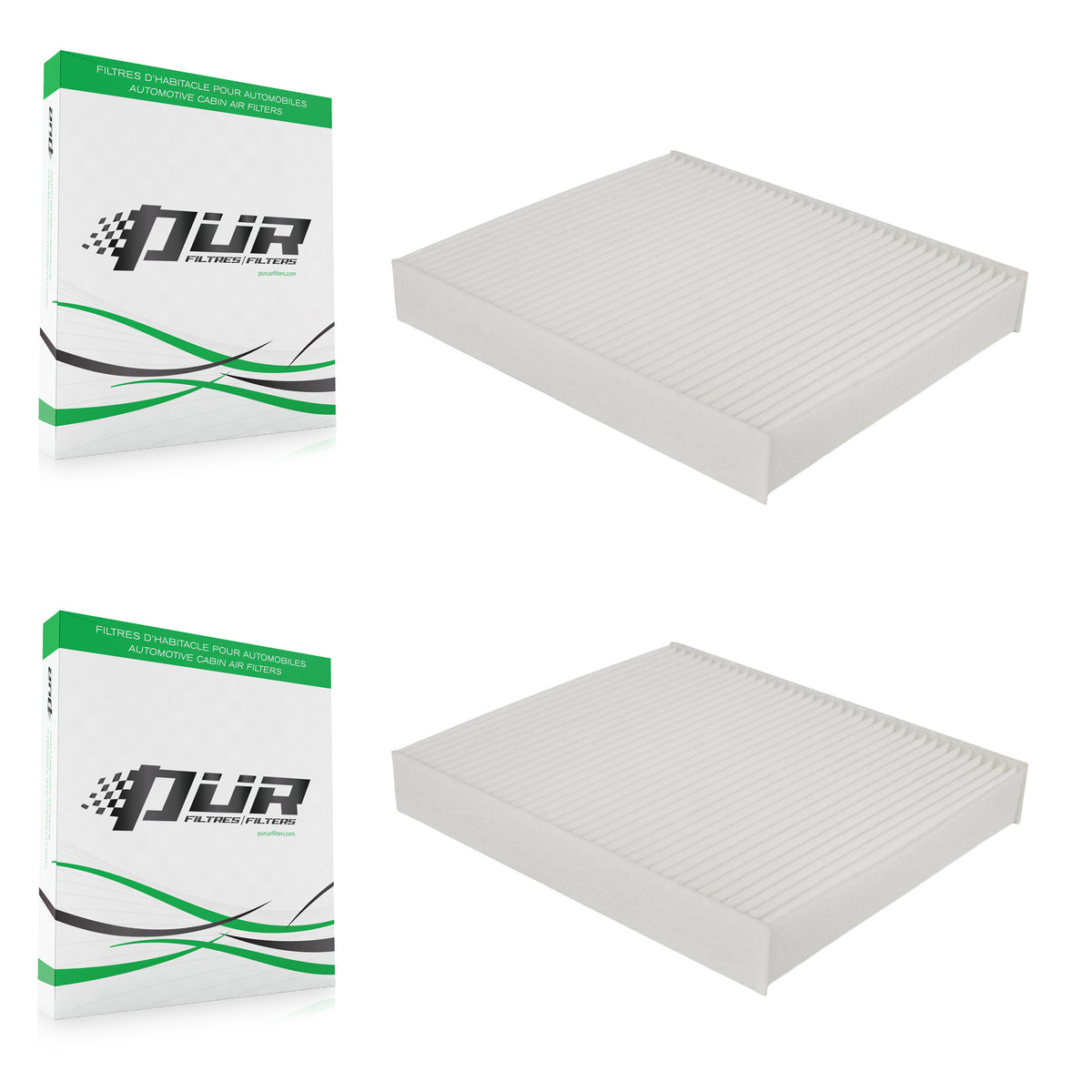 Cabin Air Filter (2 Pack) For Toyota RAV4 Subaru Corolla Crosstrek Lexus Camry Highlander K54-100061