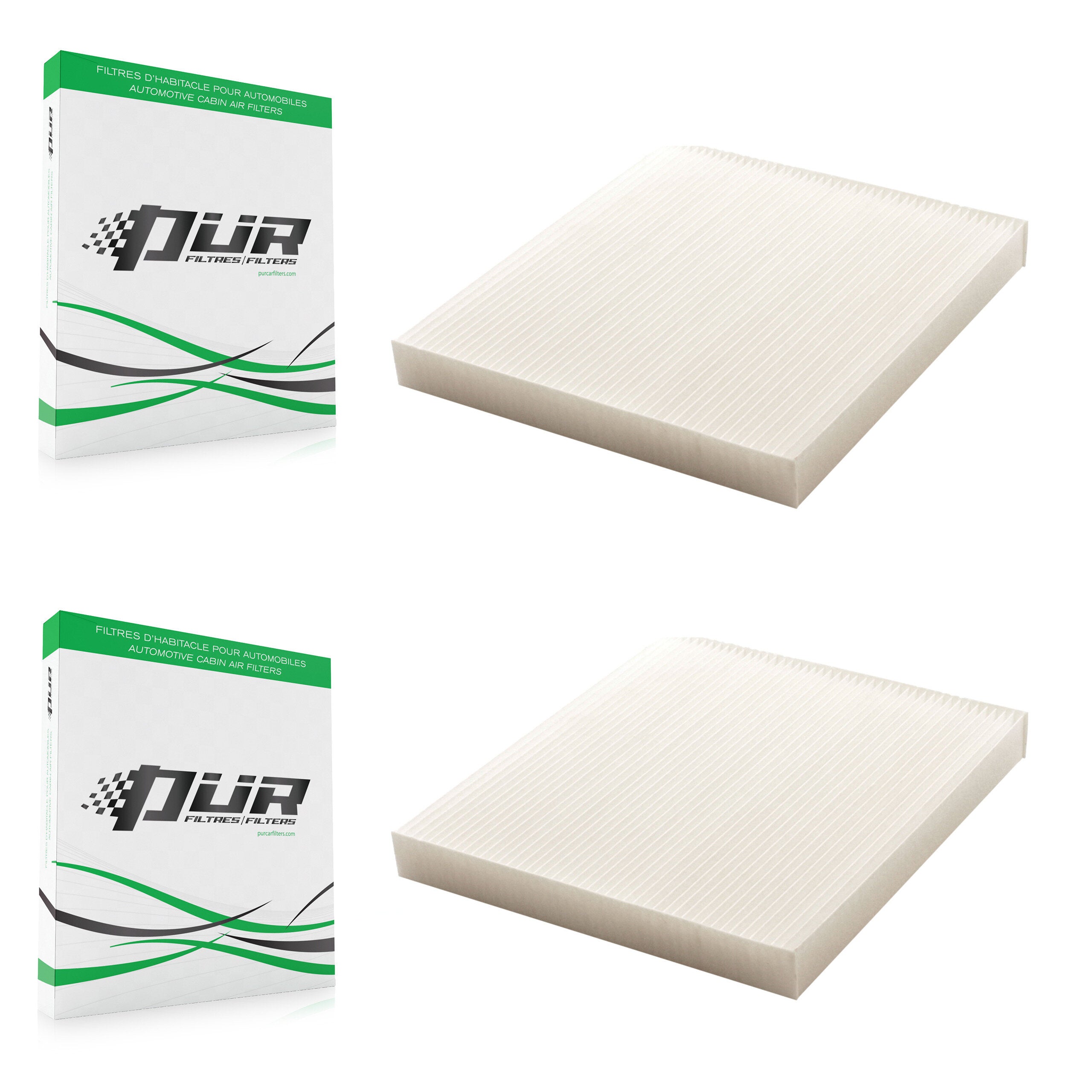 Cabin Air Filter (2 Pack) For Ram 1500 Classic 2500 3500 Mazda CX-7 Jeep 6 Wagoneer Grand K54-100085