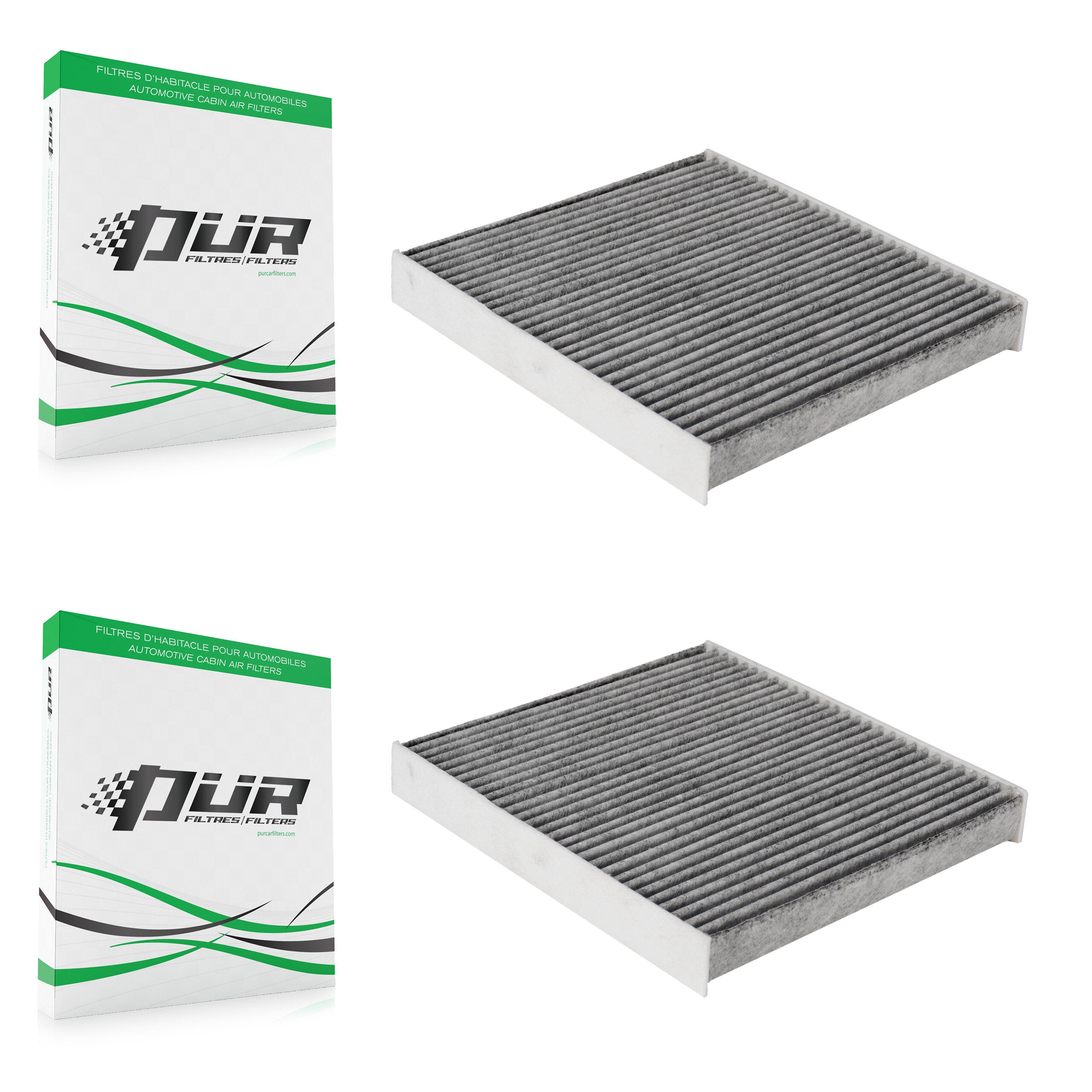 Cabin Air Filter (2 Pack) For Volkswagen Tiguan Jetta Golf Audi Atlas Taos Q3 GTI Cross R K54-100097