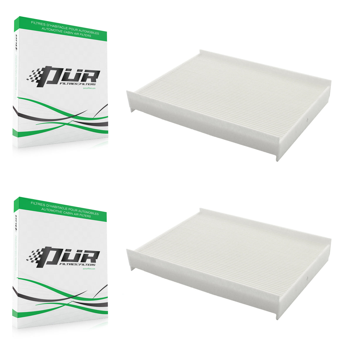 Cabin Air Filter (2 Pack) For Ford F-150 F-350 Super Duty F-250 Expedition Lightning F-59 K54-100099