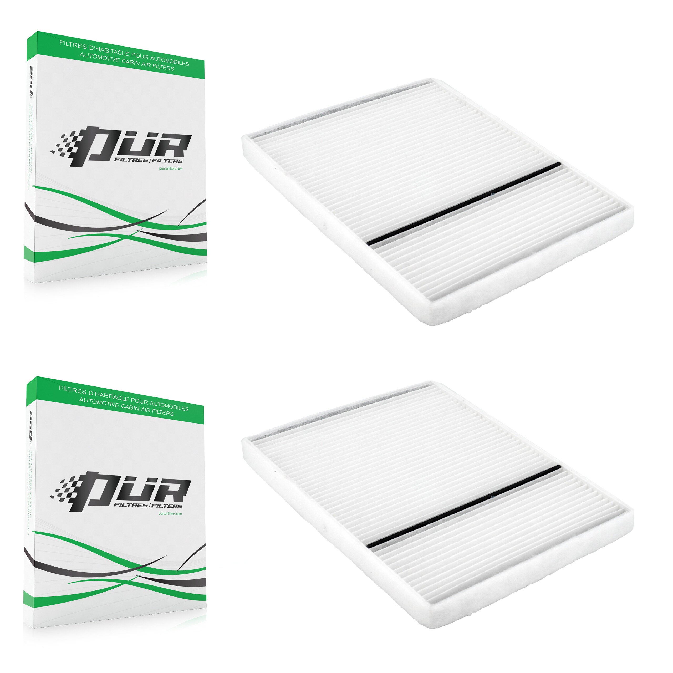 Cabin Air Filter (2 Pack) For Buick Lucerne Cadillac LeSabre DTS DeVille Pontiac Aurora K54-100102