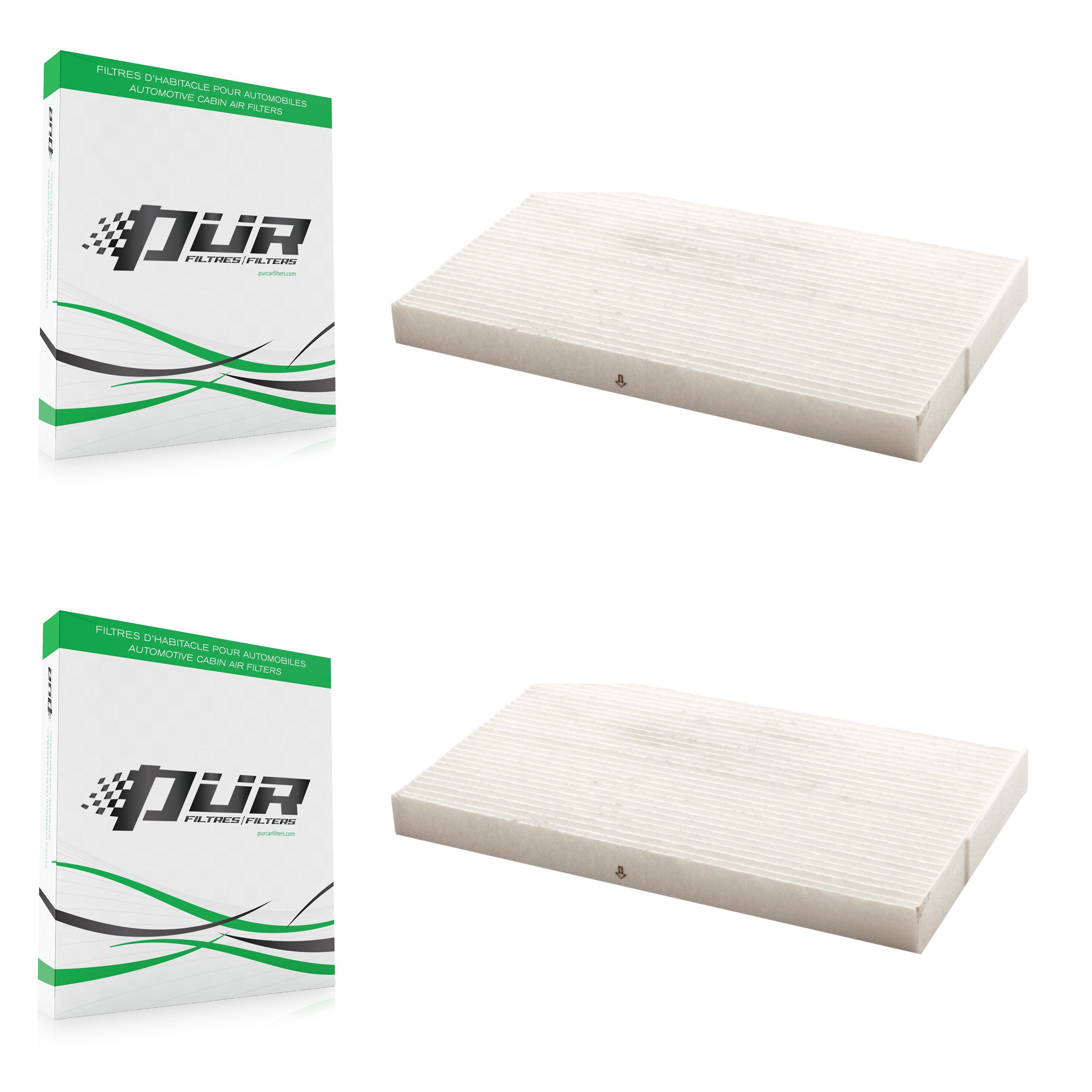 Cabin Air Filter (2 Pack) For Nissan Sentra LEAF Juke Cube K54-100107