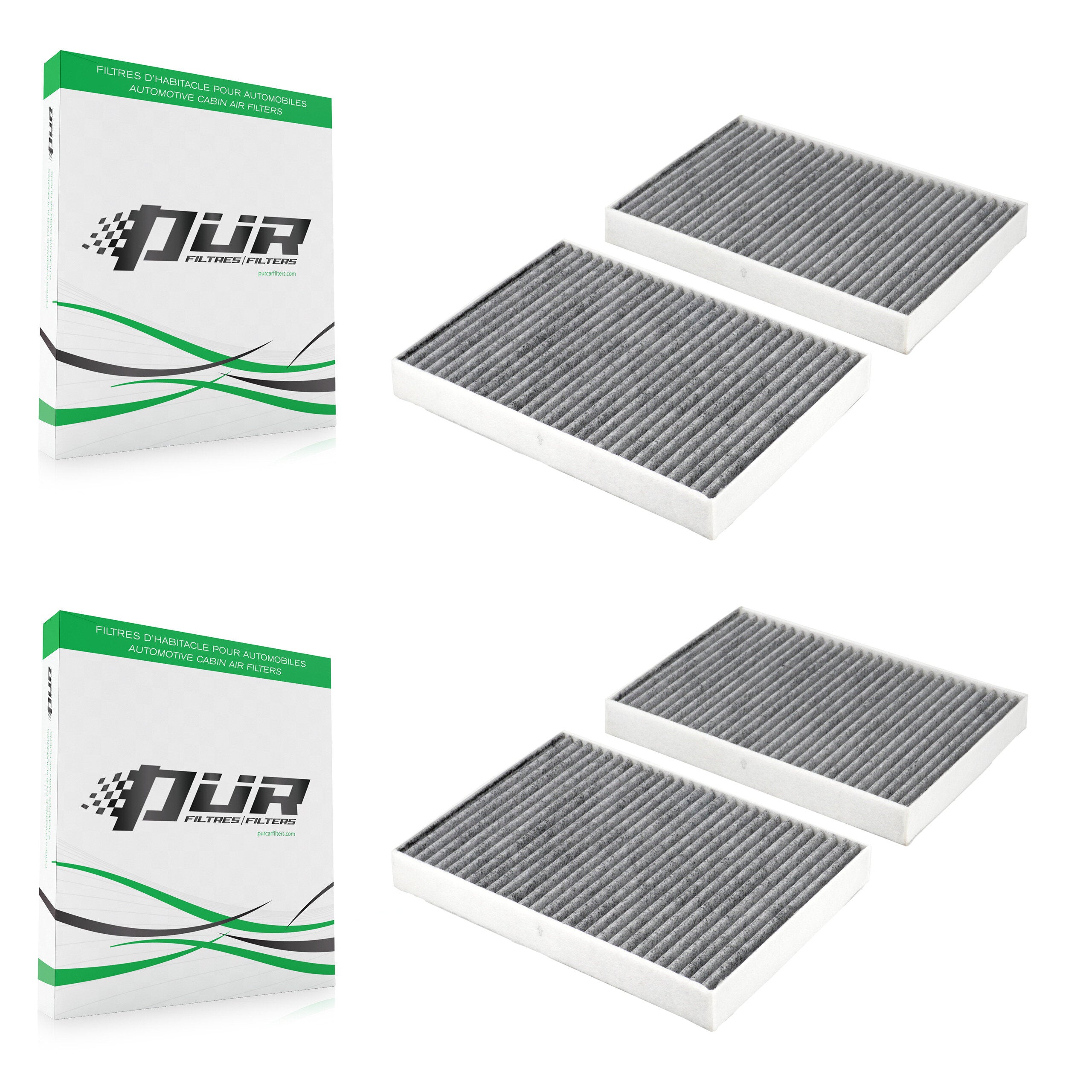 Cabin Air Filter (2 Pack) For Mercedes-Benz S550 S450 CL550 S350 S63 AMG CL63 S600 S65 K54-101704