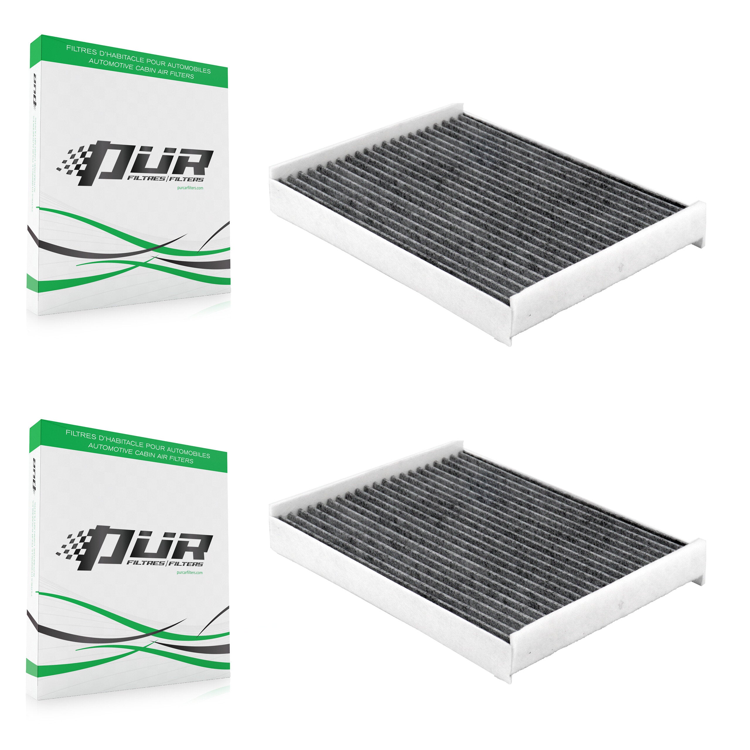 Cabin Air Filter (2 Pack) For Ford F-150 F-350 Super Duty F-250 Expedition Lightning F-53 K54-101715