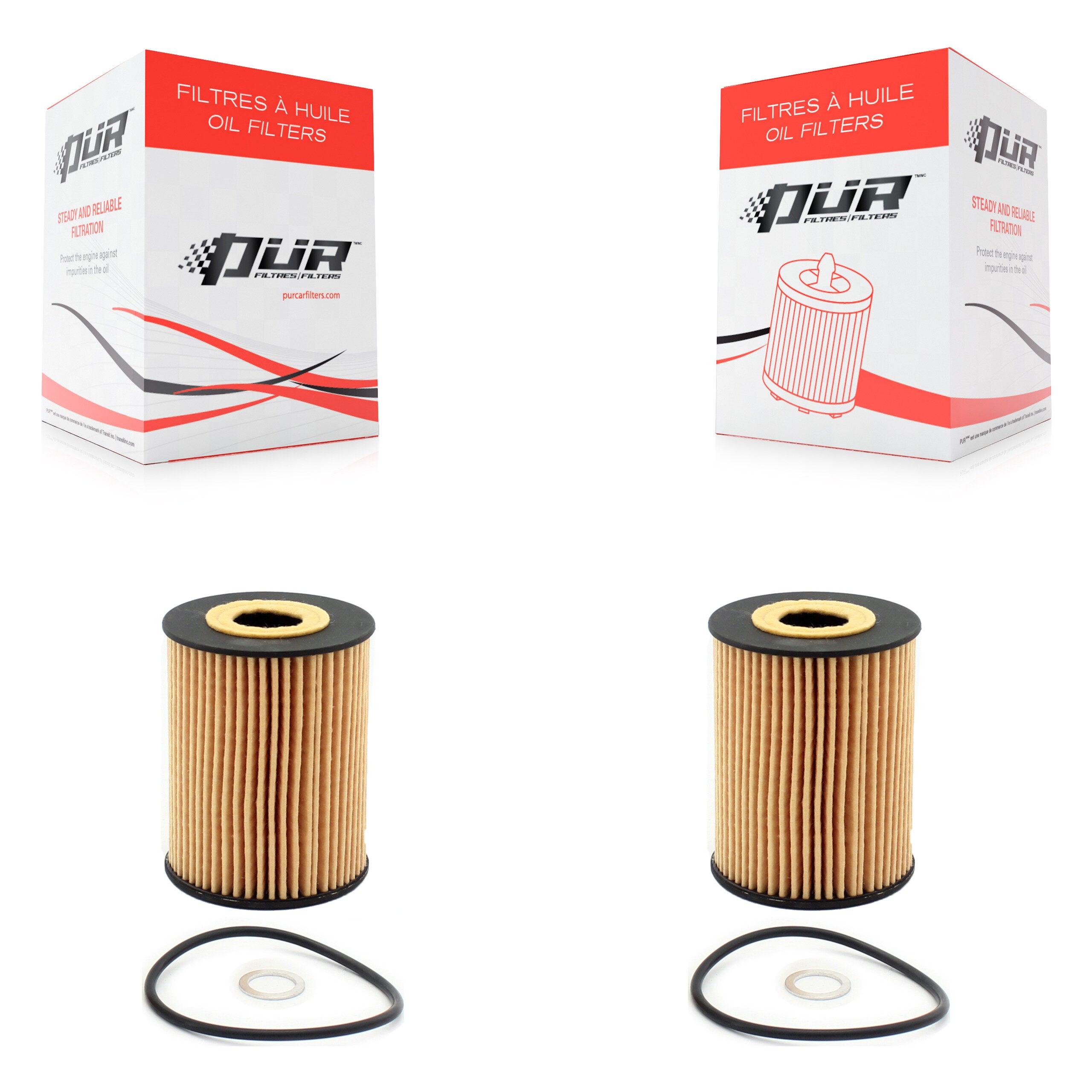 Engine Cartridge Oil Filter (2 Pack) For Kia Hyundai Palisade Sorento Telluride Sedona K56-100012