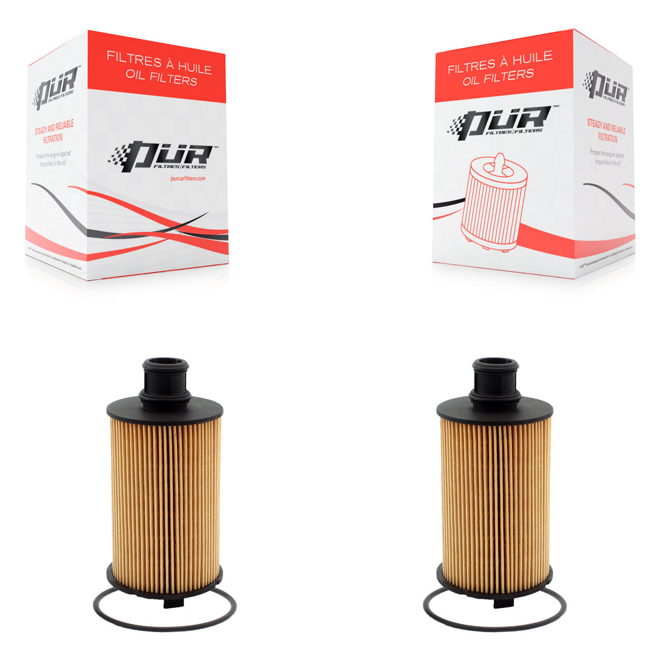 Engine Cartridge Oil Filter (2 Pack) For Land Rover Jaguar Range Sport F-Pace Defender XF K56-100015