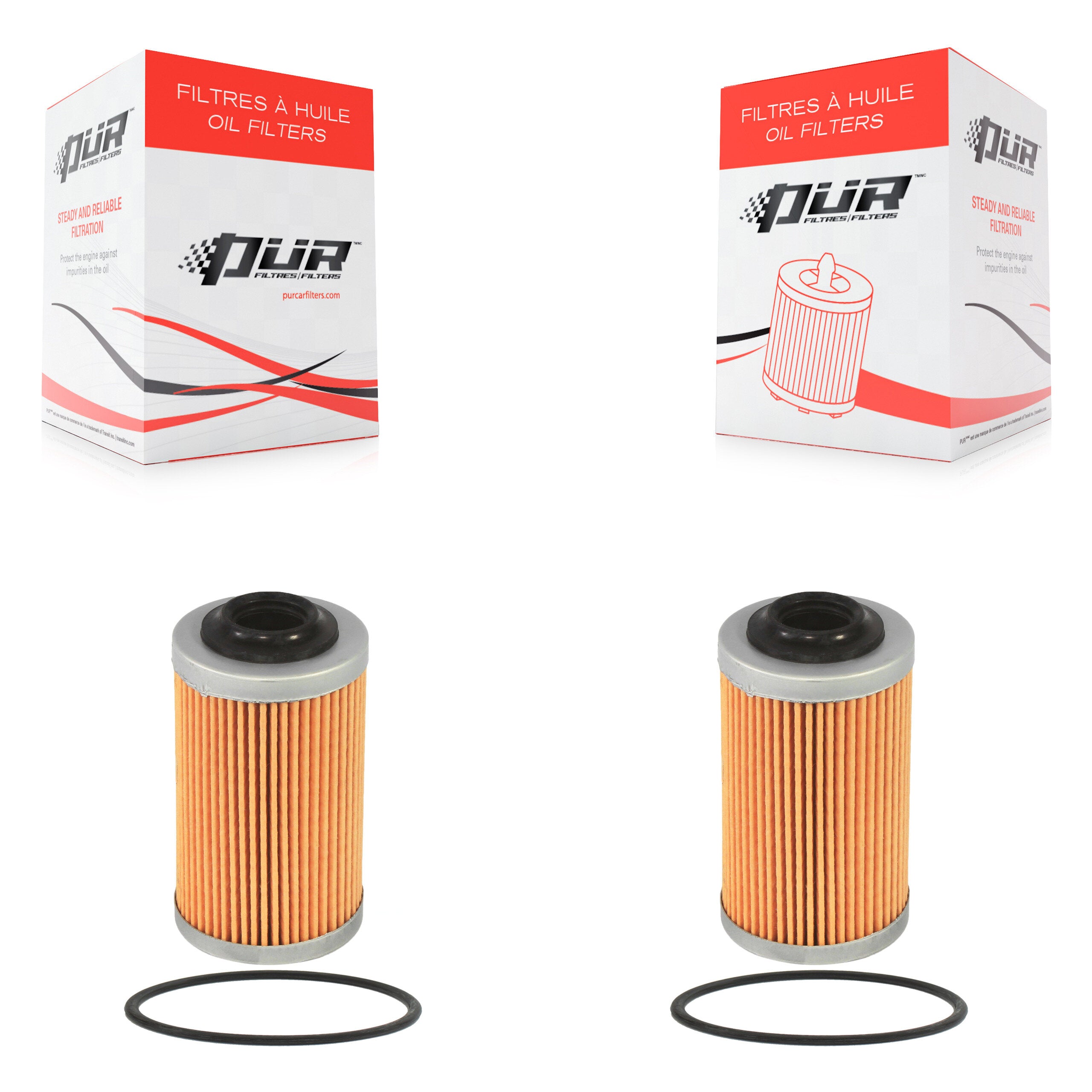 Engine Cartridge Oil Filter (2 Pack) For Cadillac Chevrolet CTS Camaro Colorado SRX GMC K56-100017