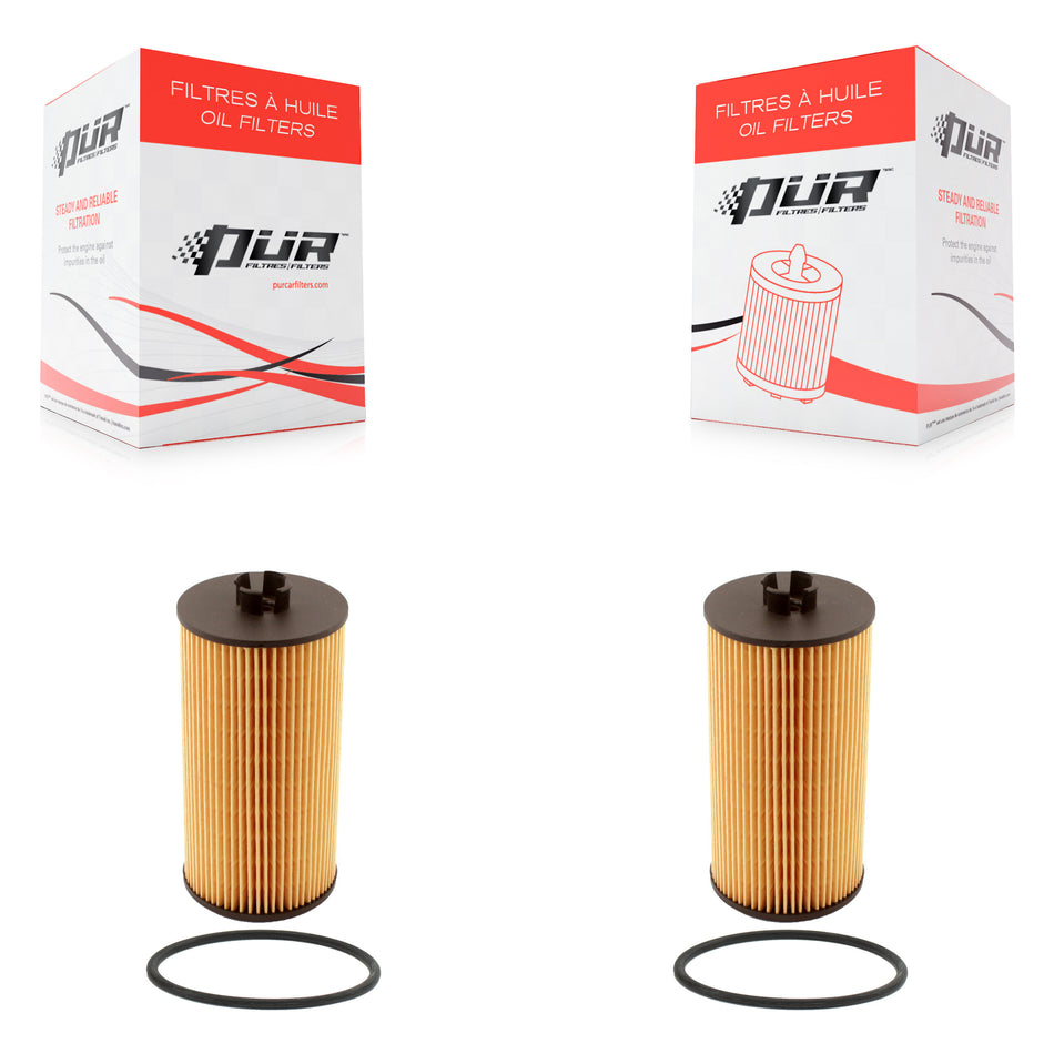 Engine Cartridge Oil Filter (2 Pack) For Ford F-350 Super Duty F-250 E-350 Excursion Club K56-100019