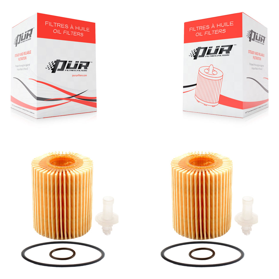 Engine Cartridge Oil Filter (2 Pack) For Toyota 4Runner Lexus Tundra IS250 IS300 IS350 FJ K56-100022