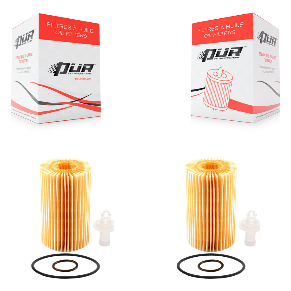 Engine Cartridge Oil Filter (2 Pack) For Toyota Tundra Sequoia Lexus LX570 LC500 IS F RC K56-100023