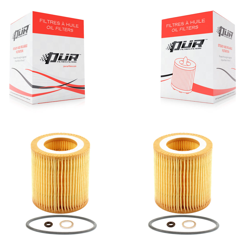 Engine Cartridge Oil Filter (2 Pack) For BMW X5 X3 328i xDrive X1 323i 320i 335i X6 128i K56-100028