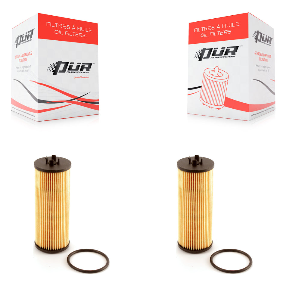 Engine Cartridge Oil Filter (2 Pack) For Dodge Grand Caravan Journey Chrysler Jeep Ram & K56-100030