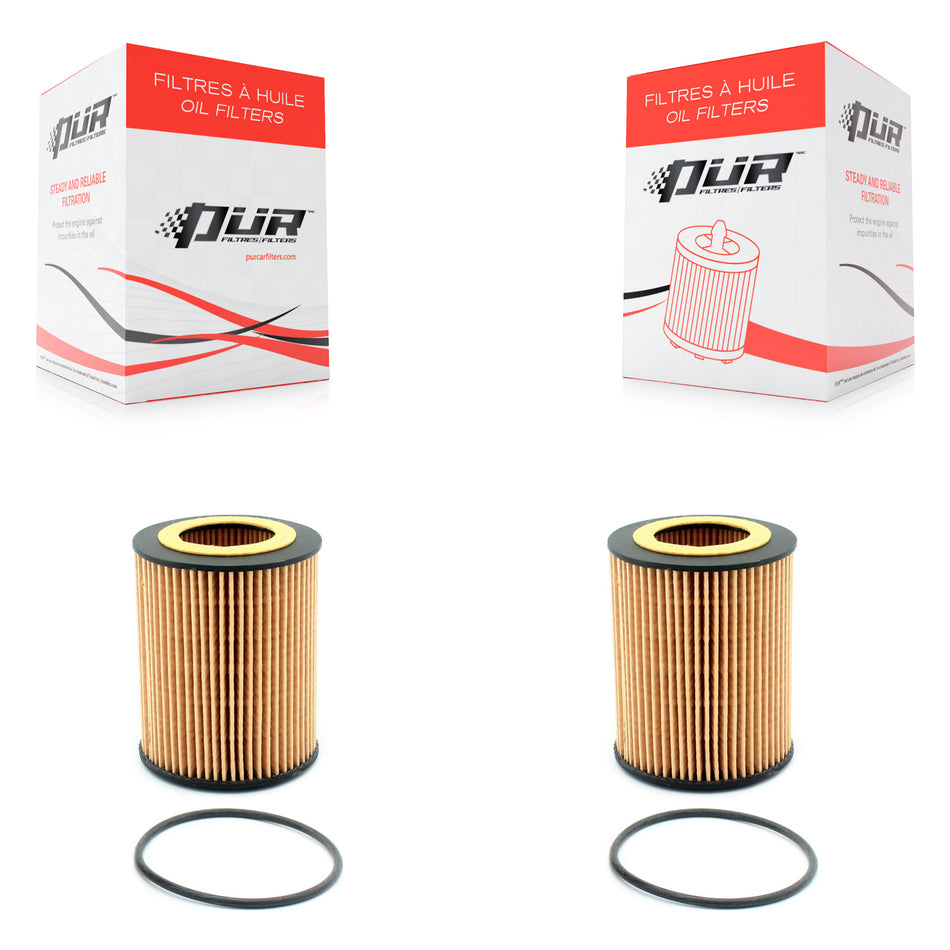 Engine Cartridge Oil Filter (2 Pack) For Volvo XC60 XC90 XC70 S60 Land Rover LR2 S80 V60 K56-100037