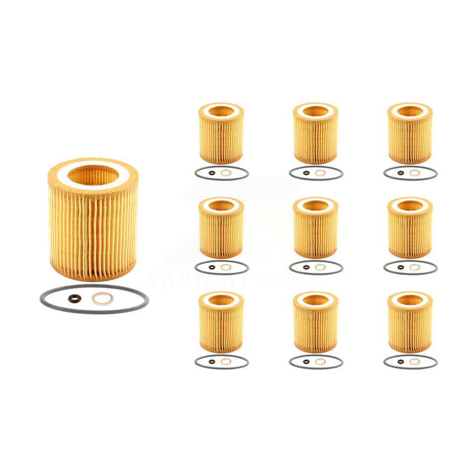 Engine Cartridge Oil Filter (10 Pack) For BMW X5 X3 328i xDrive X1 323i 320i 335i X6 128i K56-100190