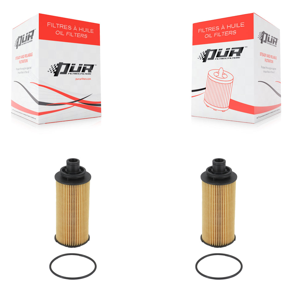 Engine Cartridge Oil Filter (2 Pack) For 2016-2022 Chevrolet Colorado GMC Canyon 2.8L K56-100489