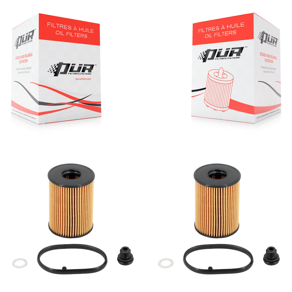 Engine Cartridge Oil Filter (2 Pack) For Hyundai Tucson Kia Santa Fe Sportage Sorento K5 K56-100586