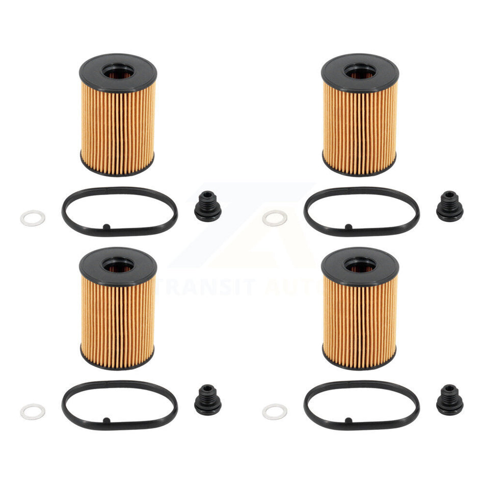Engine Cartridge Oil Filter (4 Pack) For Hyundai Tucson Kia Santa Fe Sportage Sorento K5 K56-100588