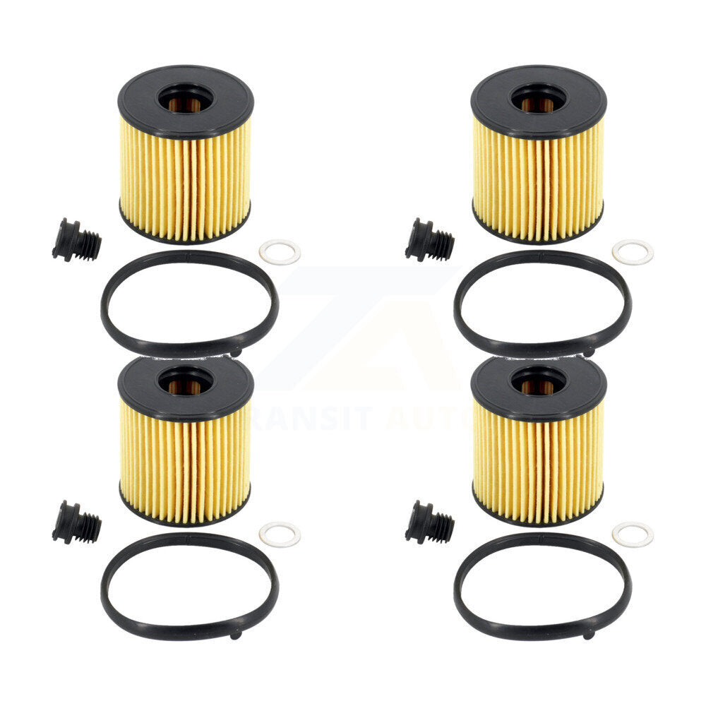 Engine Cartridge Oil Filter (4 Pack) For Hyundai Elantra Kona Sonata Kia K4 2.0L K56-100589